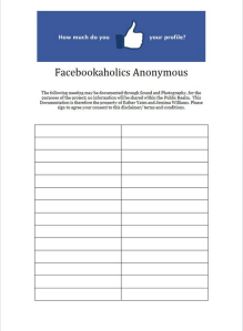 Facebookaholics Anonymous Disclaimer, 2013