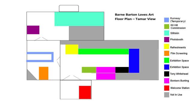 Floorplan, Barne Barton Loves Art, Tamar View
