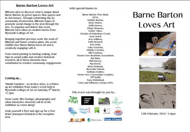 Barne Barton Loves Art, Exhibition Guide, Outer Side